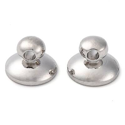 Brass Bead Cap Pendant Bails