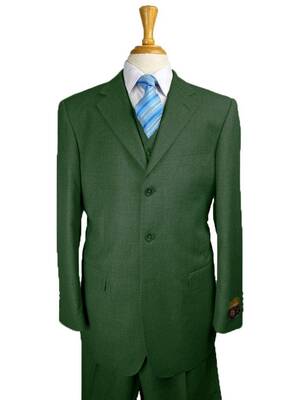 Classic Fit Suit - Pleated Pants - Athletic Fit Suits - Executive Cut Suit