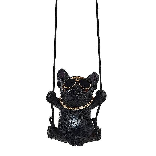 Cute Resin Swinging Bulldog Pendant Decorations