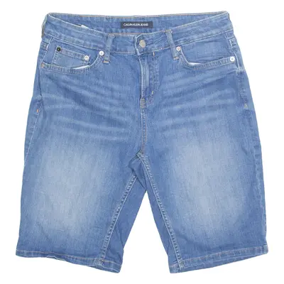 CALVIN KLEIN JEANS Womens Denim Shorts Blue UK 10 W30