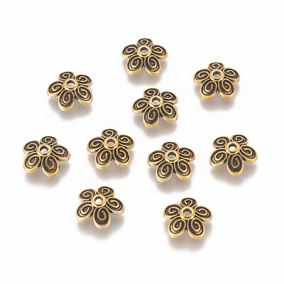 Tibetan Style Alloy Caps