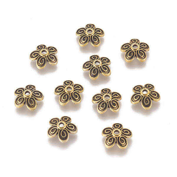 Tibetan Style Alloy Caps