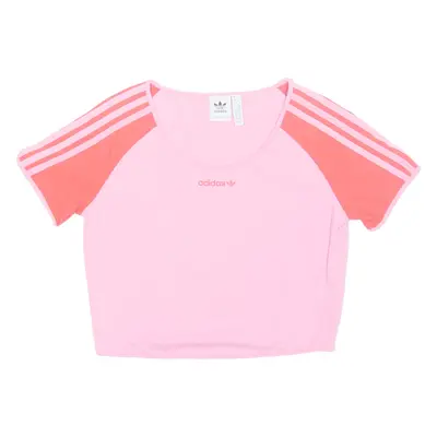 ADIDAS Cropped Womens T-Shirt Pink M