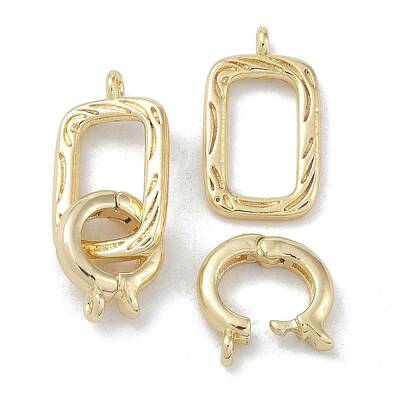 Brass Fold Over Clasps