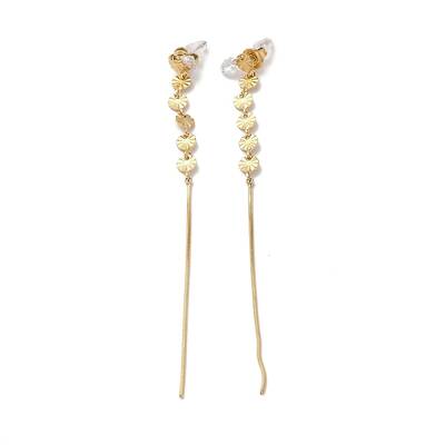 Glass Dangle Stud Earrings