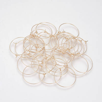 Brass Hoop Earrings