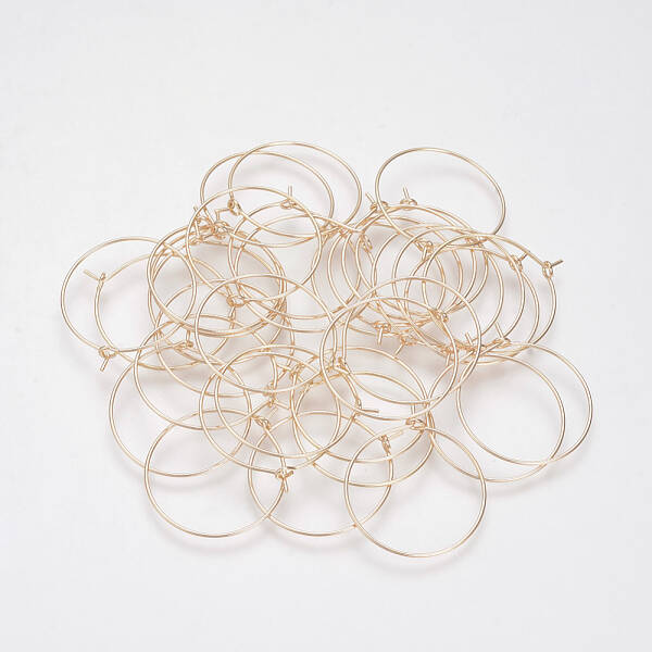 Brass Hoop Earrings
