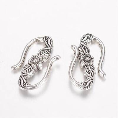 Tibetan Style Alloy Hook and S-Hook Clasps