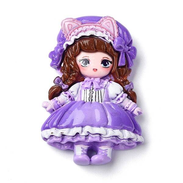 Cartoon Girls Opaque Resin Decoden Cabochons
