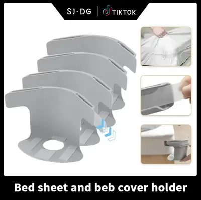 Lock Sheet Holders Set of 4, Heavy Duty Bed Sheet Holders with Fitted Sheet Straps, Keep Sheets Firm & Tight, Corner Fitted f...