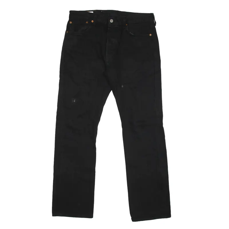 LEVI'S 501 BIG E Jeans Black Denim Regular Straight Mens W33 L32