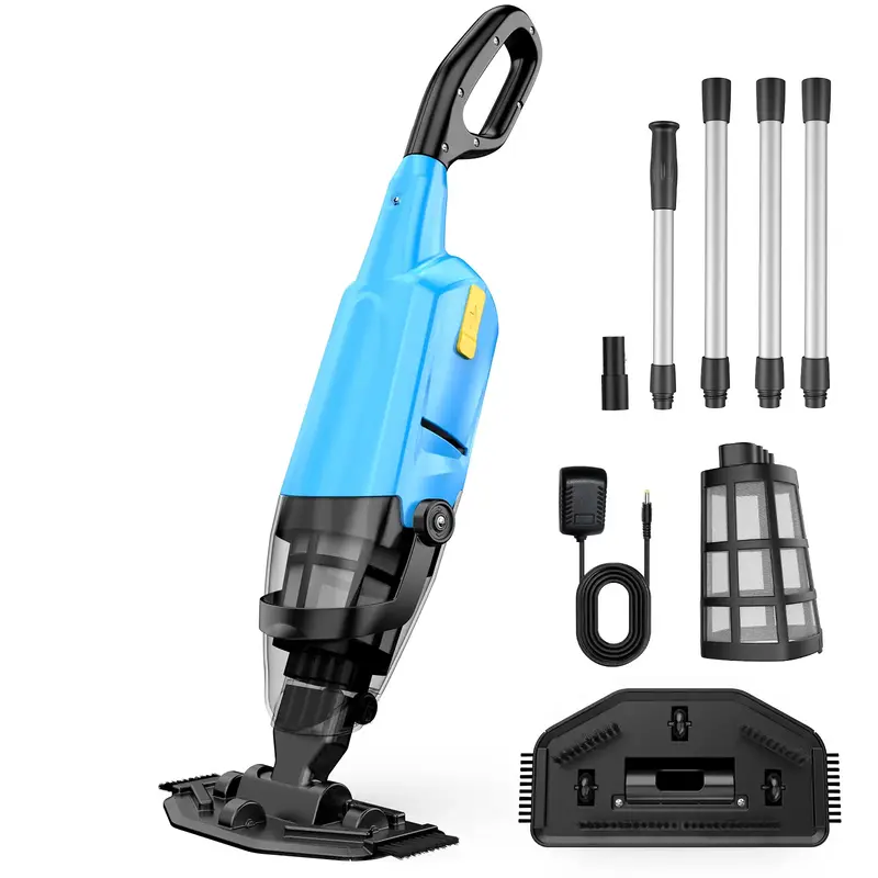 Efurden Pool Vacuum for Above Ground Pool, Cordless Handheld Rechargeable Pool Cleaner with Running Time Up to 60 Minutes for...