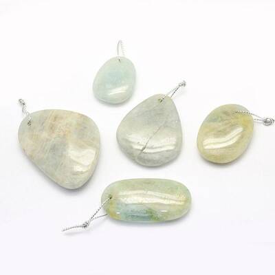 Natural Aquamarine Pendants