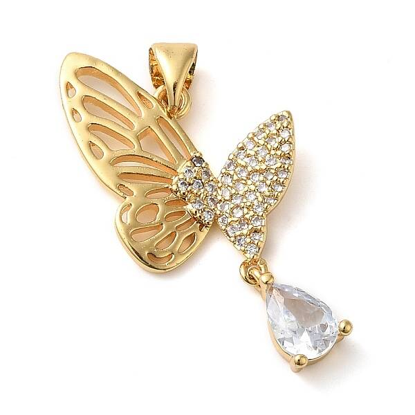 Brass Micro Pave Cubic Pendants