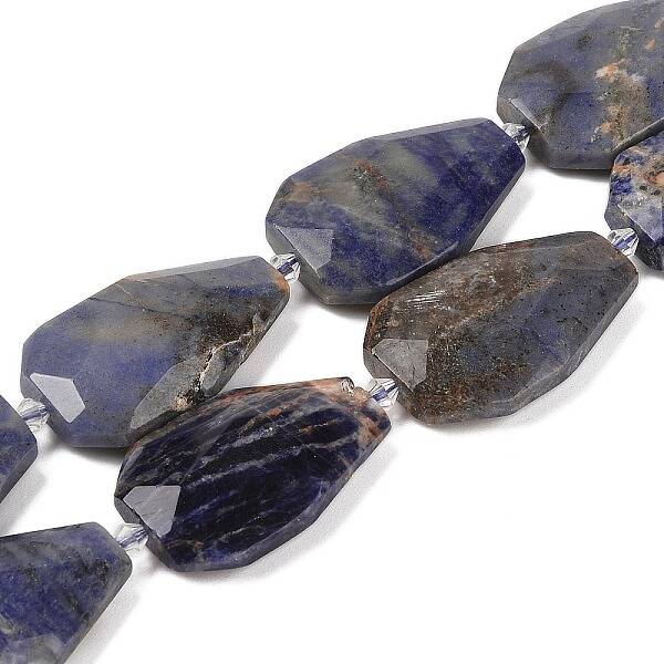 Natural Sodalite Beads Strands