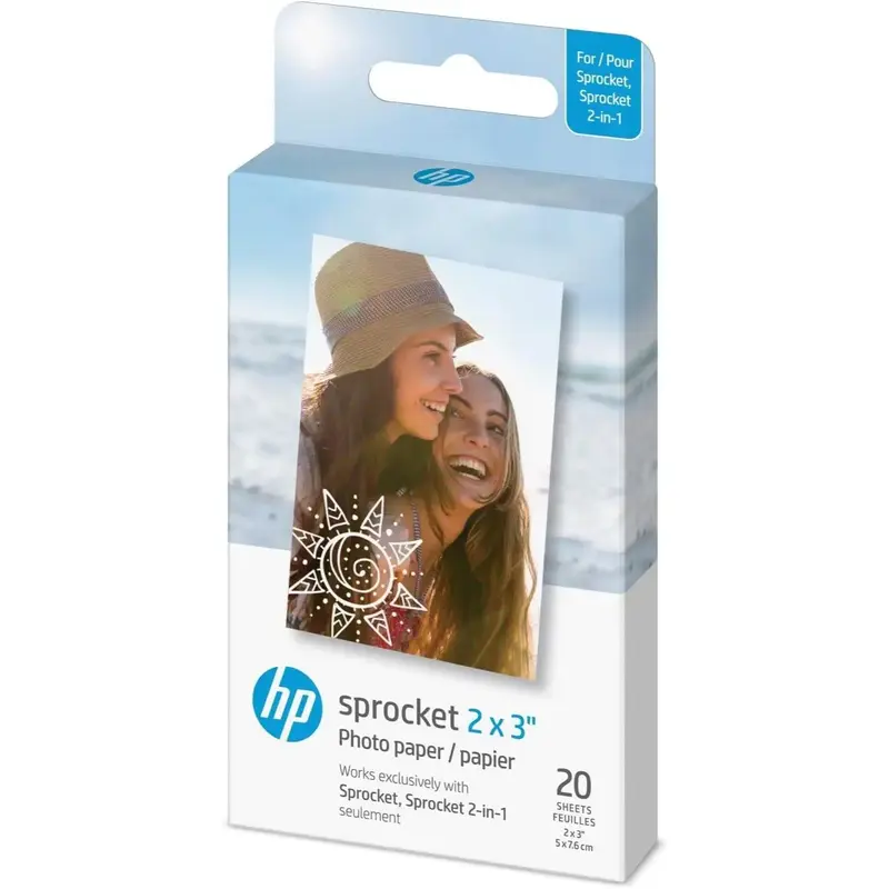 HP Sprocket 2x3 Premium Zink Sticky Back Photo Paper Portable Smartphone