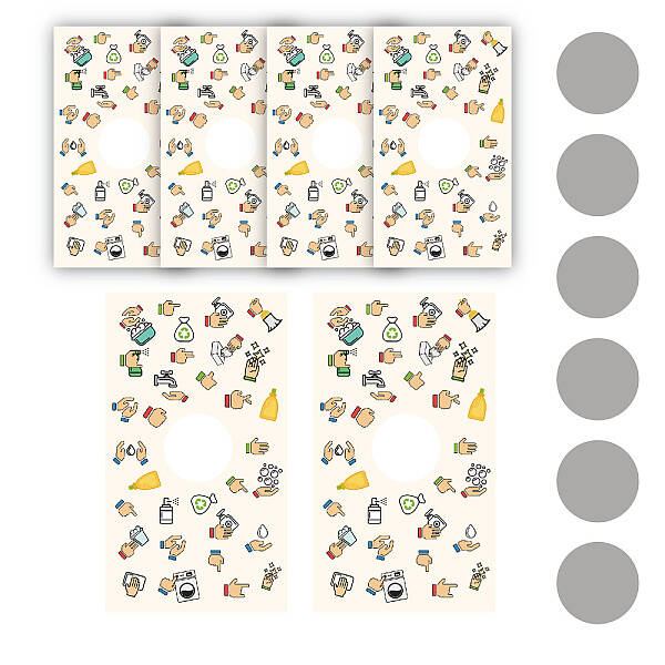 120 Sheets Rectangle Coated Scratch Off Film Reward Cards