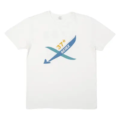 37e Sciez Mens T-Shirt White M