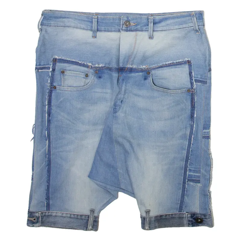 LEVI'S Reworked Womens Denim Shorts Blue M W32