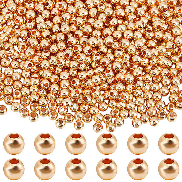 700Pcs Rack Plating Brass Beads