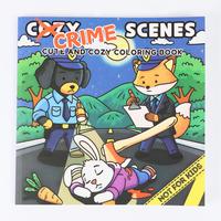 Funny Crime Scene Coloring Book, 40 Pages Cartoon Pattern Coloring Book, DIY Painting Supplies for Adults & Teens, Perfect Gi...