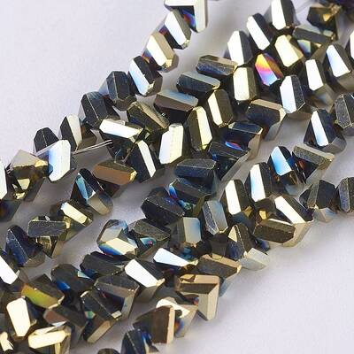 Electroplate Glass Beads Strands