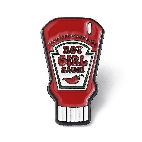 Hot Girl Chilli Sauce Enamel Pins