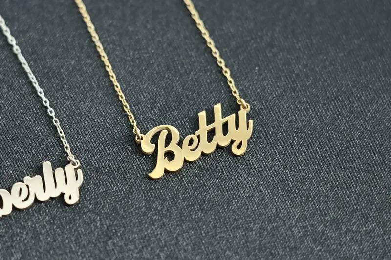 Dainty Script Name Necklace, Name Necklace, Mother's Day Gift, Gold Name Necklace, Personalized Jewelry, Gift For Mom, New Mo...