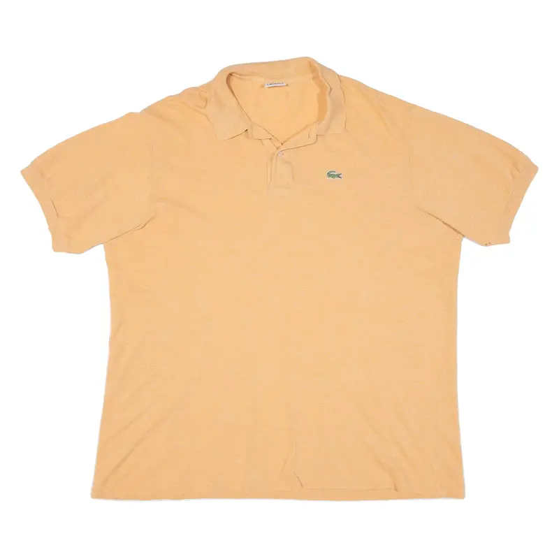 LACOSTE Mens Polo Shirt Orange 2XL