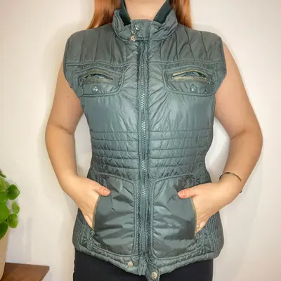 Yes Zee Gilet - Large Green Nylon