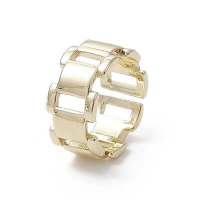 Rack Plating Brass Open Cuff Rings