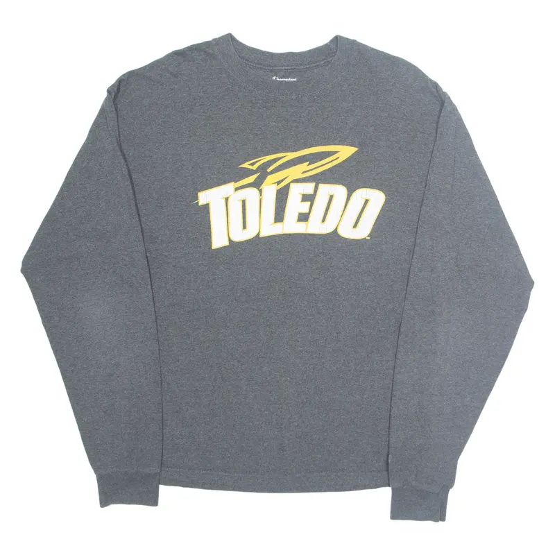 CHAMPION Toledo Mens T-Shirt Grey Long Sleeve L