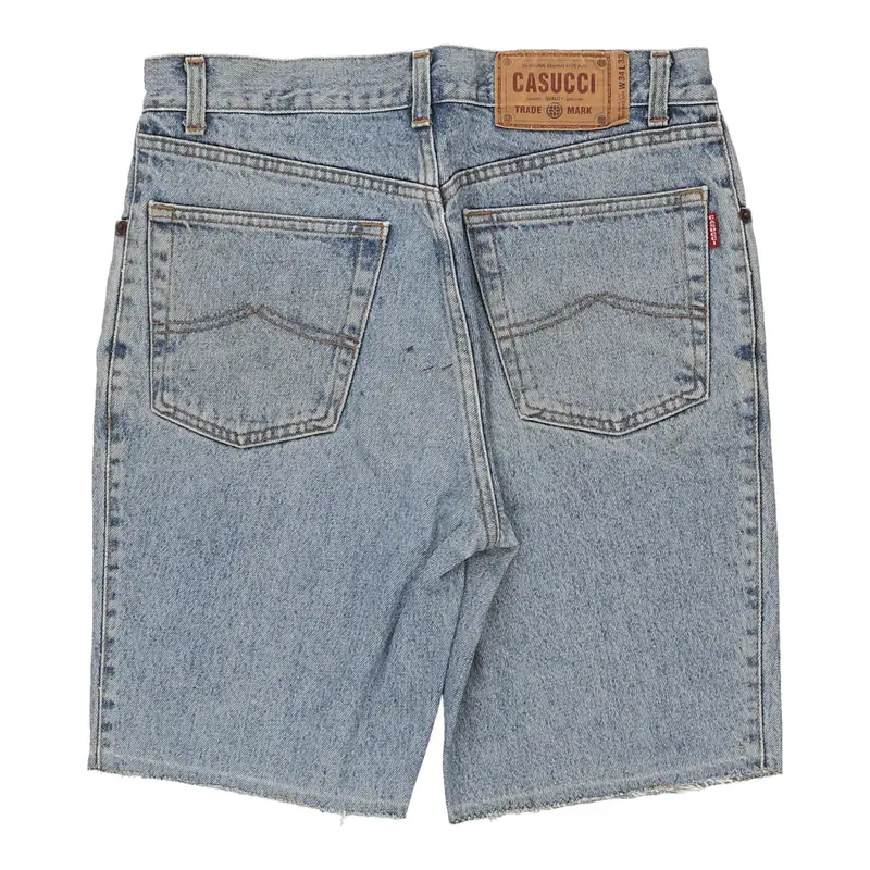 Casucci Denim Shorts - 32W 9L Blue Cotton