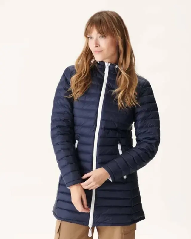 Reversible Coat Moscou Blanc-Marine | Color: BLANC MARINE | Size: M