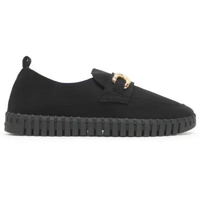 Ilse Jacobsen Tulip 3976 Textile Women's Slip On Shoes - Black Black - Size:US 7 Women