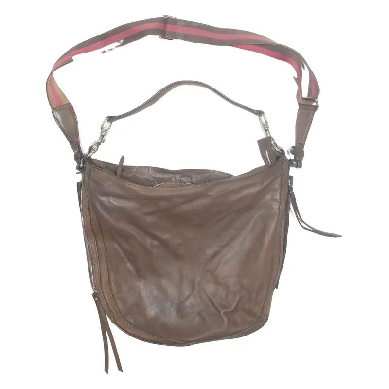 GIANNI CHIARINI Womens Shoulder Bag Brown Leather