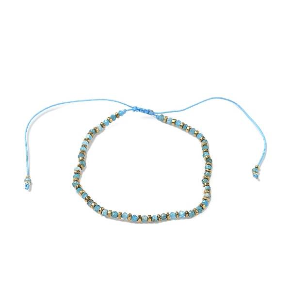 Natural Apatite Beaded Beaided Bead Barcelets for Women Men