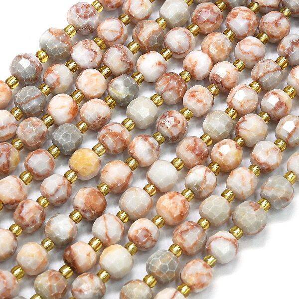 Natural Red Netstone Beads Strands