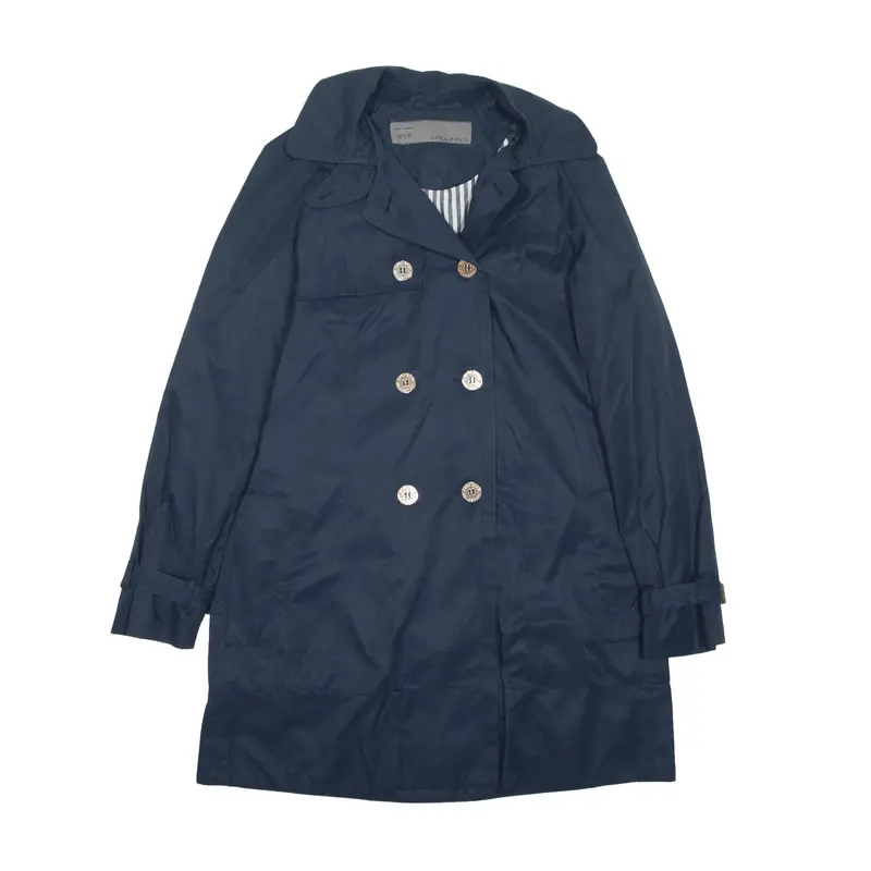 ZARA BASIC Jacket Blue Womens XS