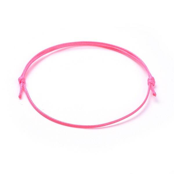 Eco-Friendly Korean Waxed Polyester Cord Bracelet Making