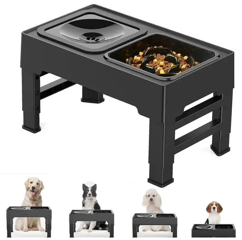 Adjustable Slow Feeder for Dogs - Promotes Comfortable Eating, Reduces Gulping, and Aids Digestion