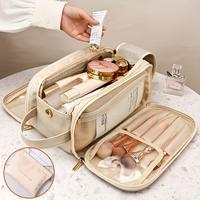 Large Capacity Portable Women's Multifunctional Cosmetic Bag Travel Makeup Brush Toiletries Storage