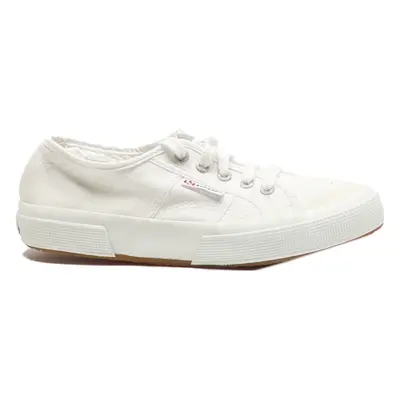 SUPERGA Low Top Trainers White Canvas Womens UK 5
