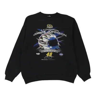 Jimmie Johnson 48 Unbranded Nascar Sweatshirt - Small Black Cotton Blend