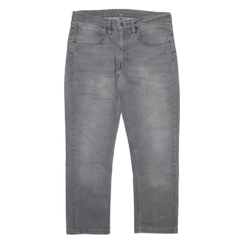 LEVI'S 511 Jeans Mens Grey Slim Straight Stone Wash W32 L27