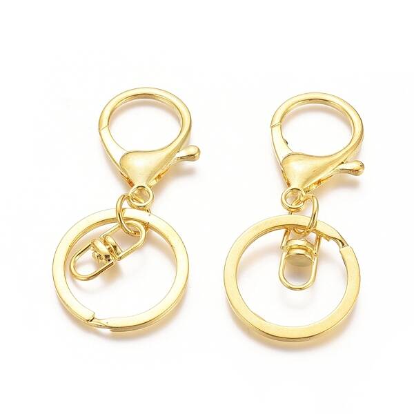 Iron Alloy Lobster Claw Clasp Keychain
