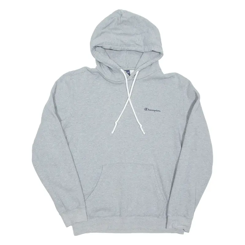 CHAMPION Mens Grey Hoodie Pullover L