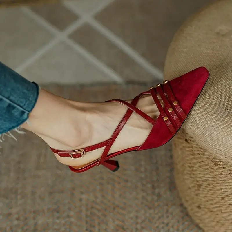 CHIKO Georgia Square Toe Stiletto Slingback Shoes