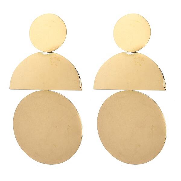 304 Stainless Steel Dangle Stud Earrings