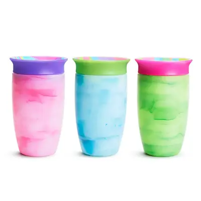 Munchkin Miracle 360° Tie Dye 10oz Sippy Cup 3-Pack, Assorted